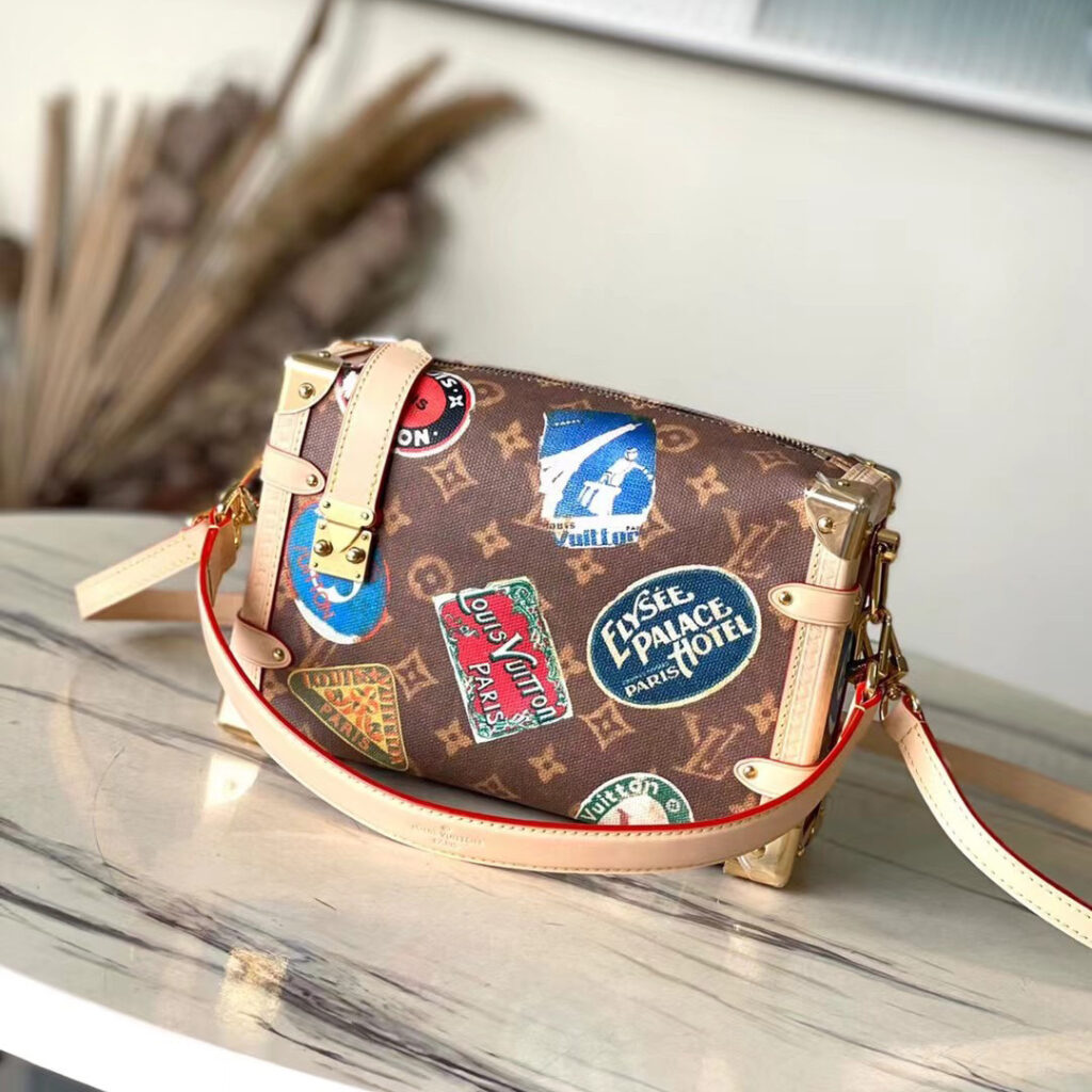 路易威登 Louis Vuitton LV 侧边软箱/侧边盒子包 中号手袋 2024春夏复古酒店标签系列