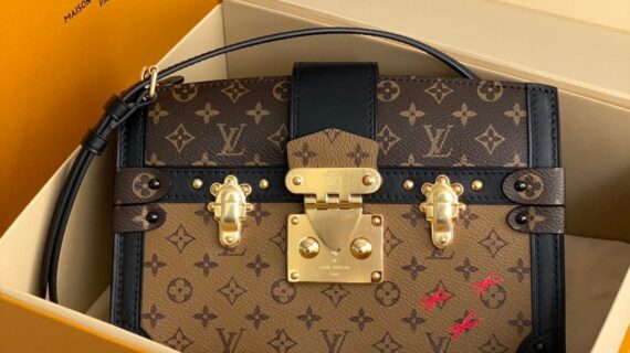 路易威登 Monogram Reverse Petite Malle Souple LV单肩包 盒子包的全新演绎