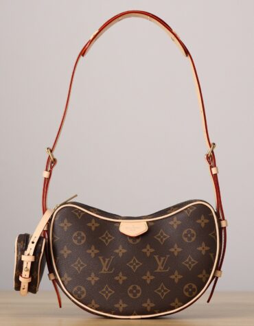 路易威登 Monogram Croissant MM 新月形单肩包25cm 标志性的二合一经典之作