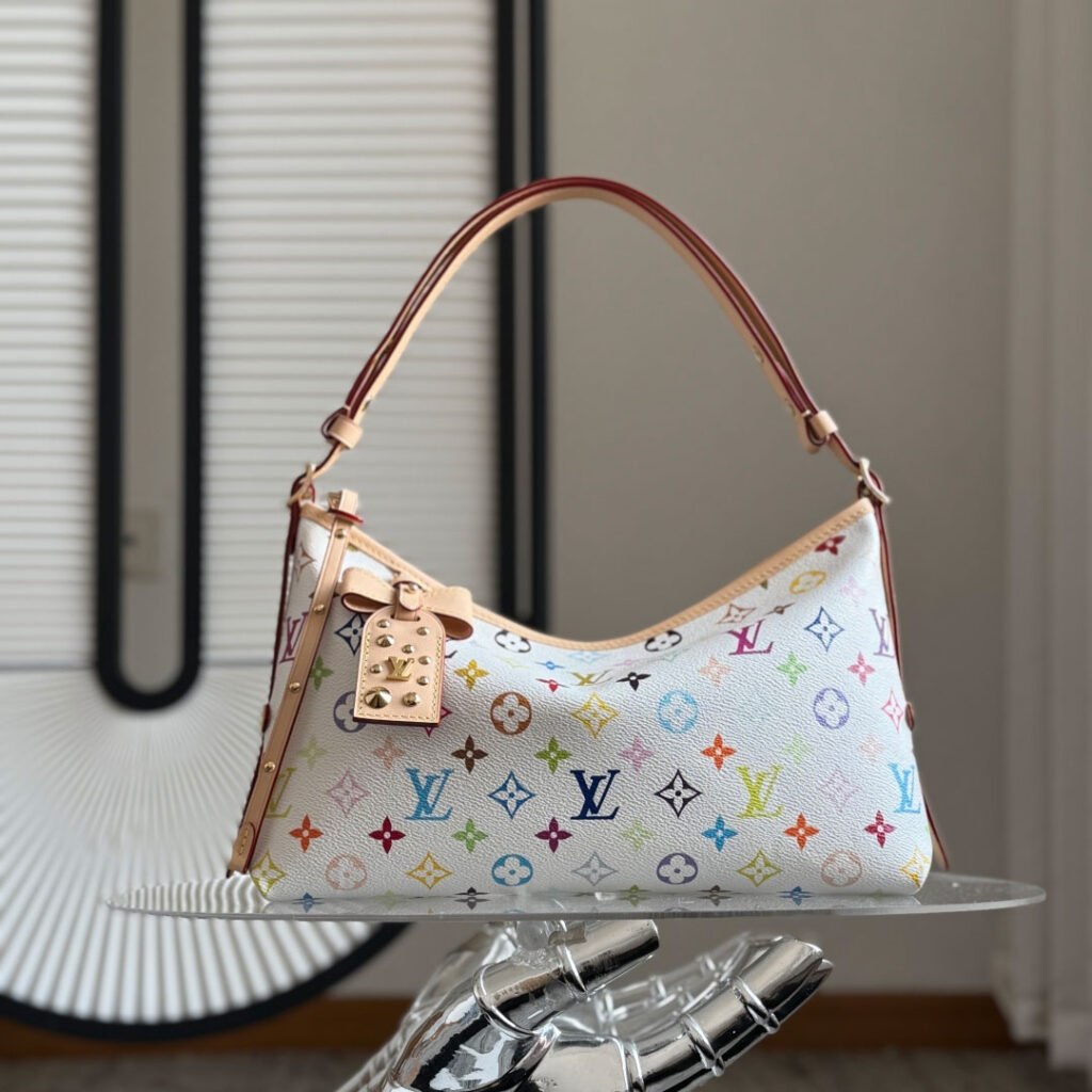 路易威登 Louis Vuitton LV x TM 白三彩手袋 Carryall East West 手提单肩包