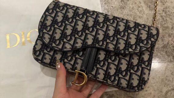 迪奥老花马鞍包 Christian Dior Saddle WOC 代工级五金与顶级老花面料