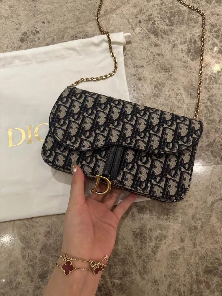 迪奥老花马鞍包 Christian Dior Saddle WOC 代工级五金与顶级老花面料