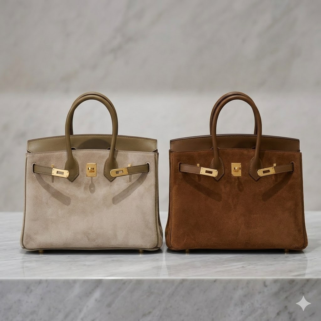 爱马仕 泰迪麂皮绒面柏金包 Hermès Birkin Grizzly 巅峰之作 法国顶级工艺深度解析