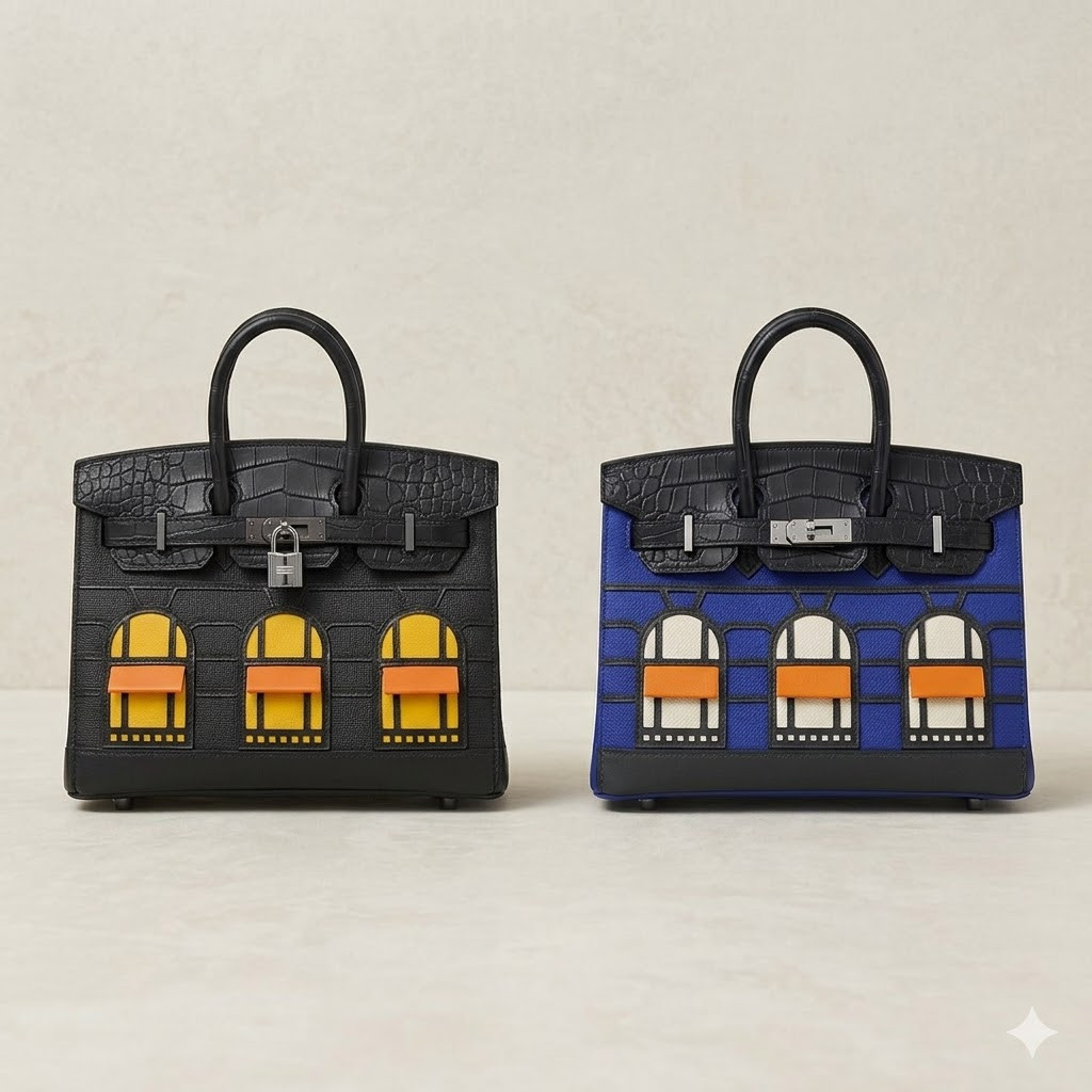 爱马仕 小房子铂金包 20限量版手袋 Hermès Birkin Faubourg 暗夜黑与深海蓝
