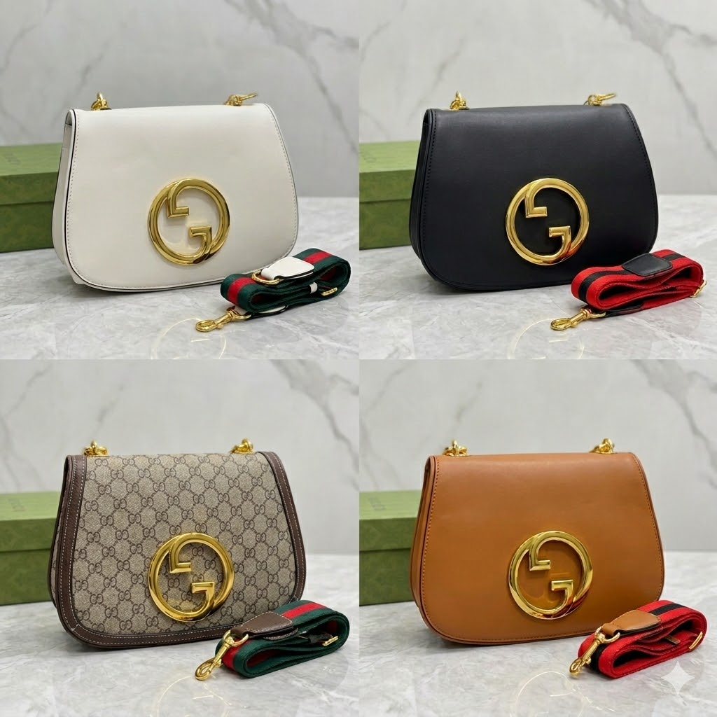 古驰 Gucci Blondie 系列圆底互扣式双G肩背包 高端复刻时尚穿搭指南