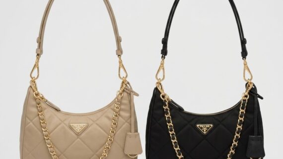 普拉达 Prada Re-Edition 1995 菱格纹链条腋下包 再生尼龙复刻迷你手袋 普拉达 Prada Re-Edition 1995 菱格纹链条腋下包 再生尼龙复刻迷你手袋