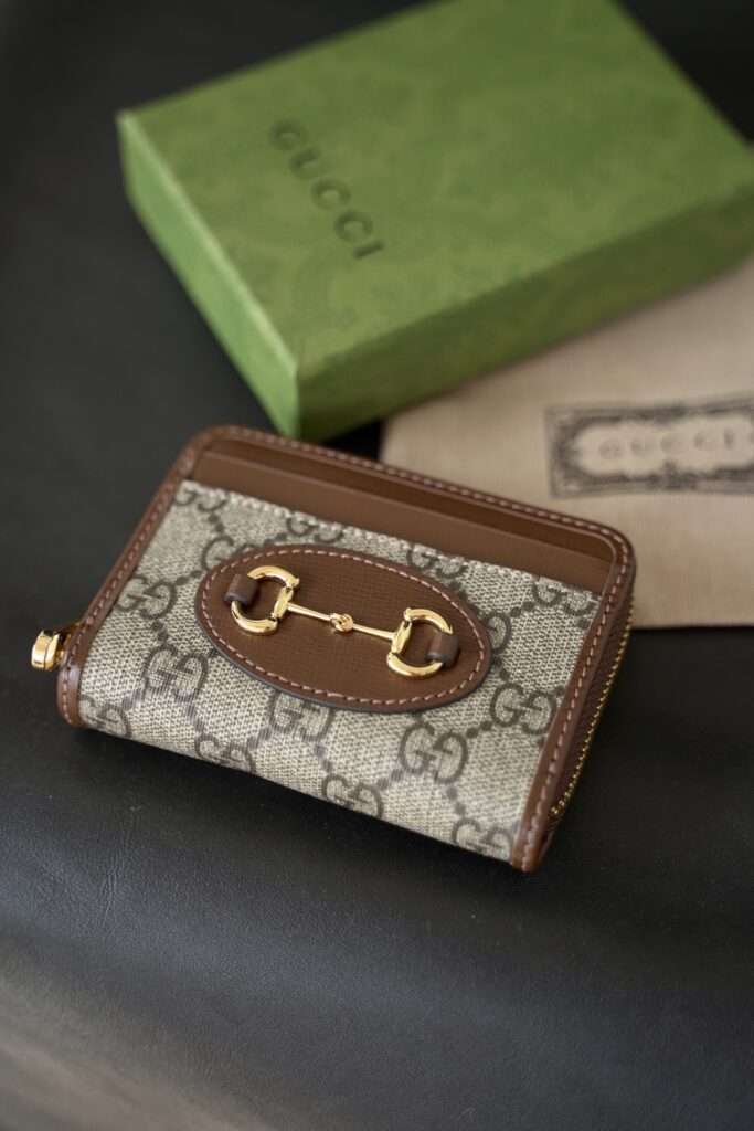 古驰 Gucci Horsebit 1955系列马衔扣拉链卡包 顶级原厂皮与进口缝线