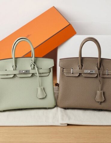 爱马仕 Birkin 25cm铂金包 Togo皮革配银色五金 手工奢华托特包