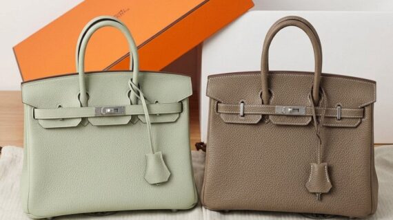 爱马仕 Birkin 25cm铂金包 Togo皮革配银色五金 手工奢华托特包