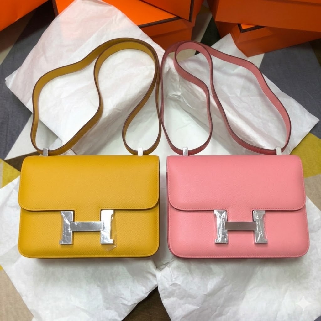 顶级爱马仕康康包 Hermes Constance 18/23cm 多色金银扣