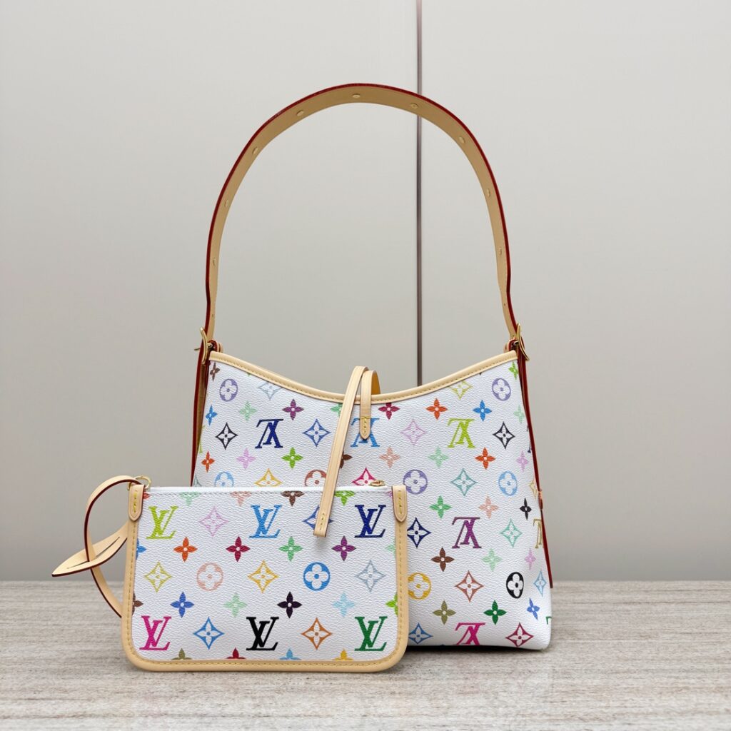 路易威登 Louis Vuitton LV单肩包 白三彩 CarryAll 小号手袋 完美复刻