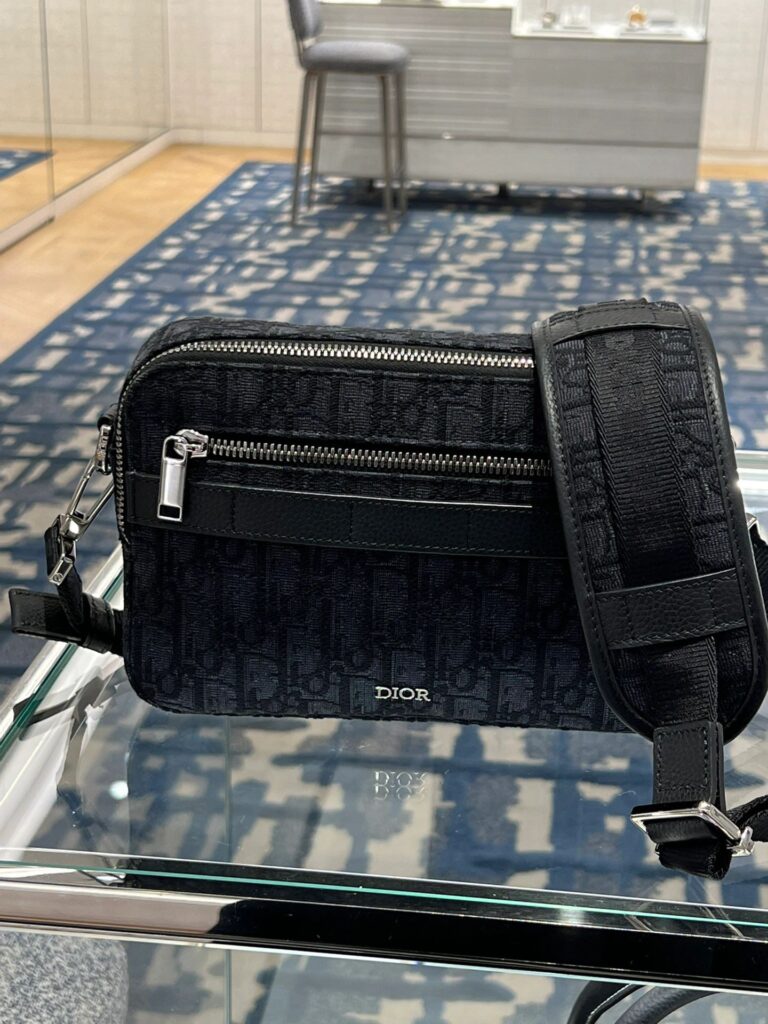 迪奥 Dior相机包 Oblique 经典老花帆布邮差包/斜挎包