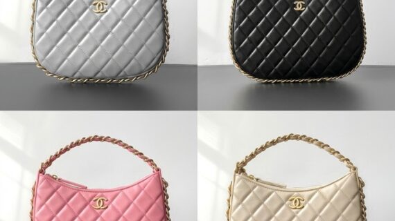 香奈儿 23B 秋冬新款 Hobo 腋下包 Chanel 链条包边流浪包 顶级原厂皮 1:1 复刻