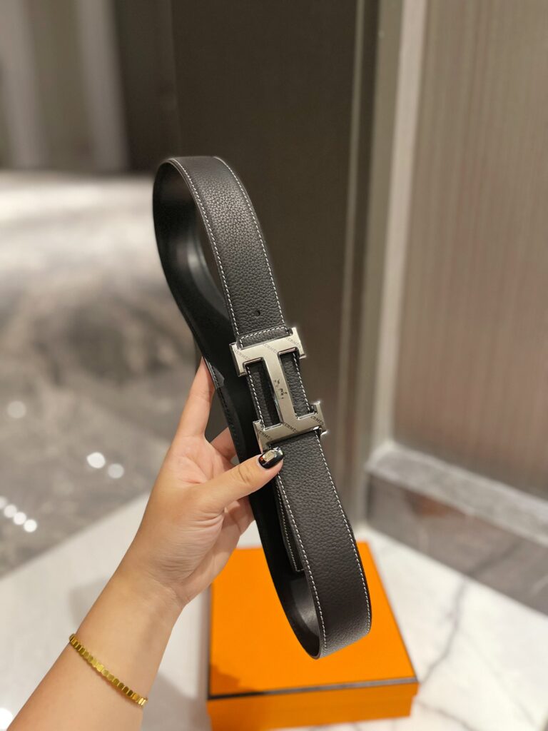 高版本爱马仕Hermes皮带推荐 1:1顶级复刻牛皮H扣腰带,尽享专柜质感