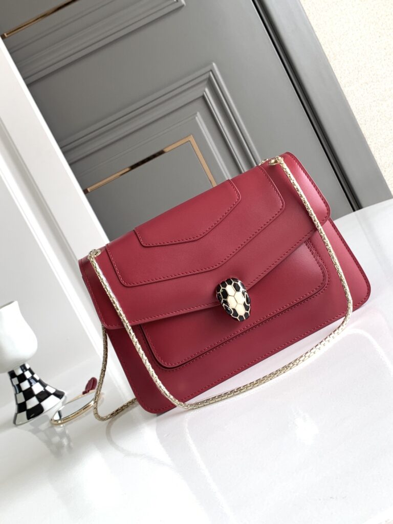 宝格丽 BVLGARI 蛇头翻盖包 25cm Serpenti Forever 多色细腻小牛皮 – Image 2 宝格丽 BVLGARI 蛇头翻盖包 25cm Serpenti Forever 多色细腻小牛皮 – Image 2