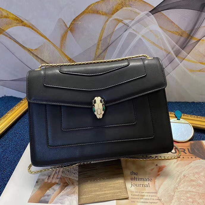 BVLGARI 宝格丽 大号28cm 牛皮单肩斜挎包 4色可选 – Image 2 BVLGARI 宝格丽 大号28cm 牛皮单肩斜挎包 4色可选 – Image 2