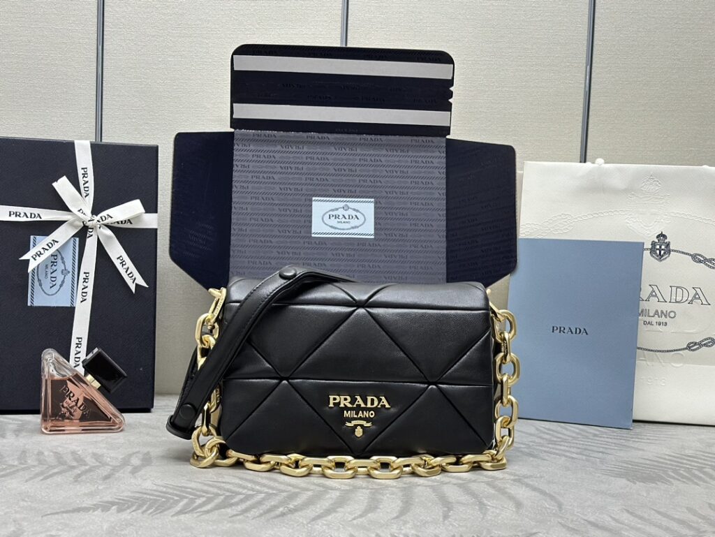 普拉达 Prada System 软羊革单肩包 2023秋冬款1BD328