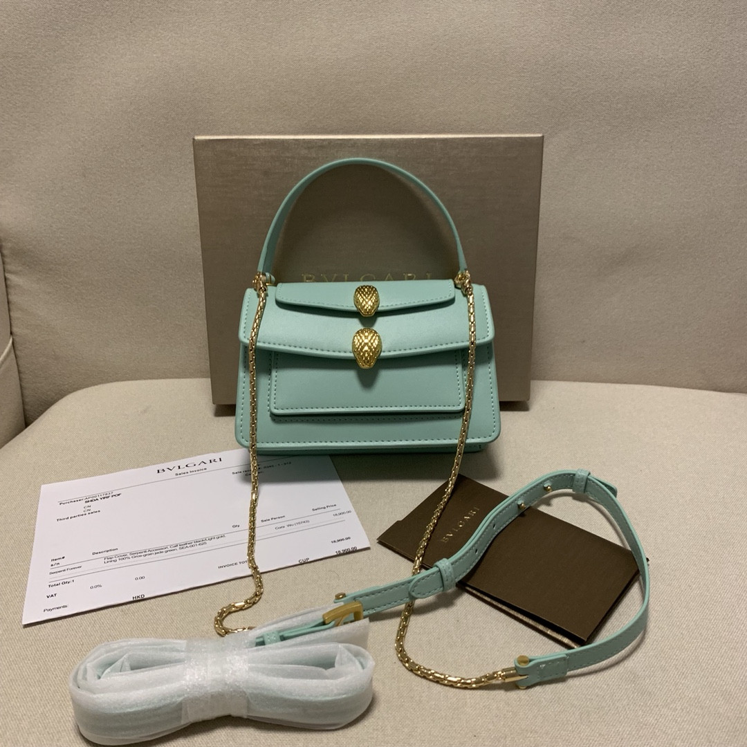 BVLGARI 宝格丽 Alexander Wang联名款 Serpenti Forever双蛇头包 7色多功能三合一单肩斜挎手提包18.5cm – Image 3 BVLGARI 宝格丽 Alexander Wang联名款 Serpenti Forever双蛇头包 7色多功能三合一单肩斜挎手提包18.5cm – Image 3