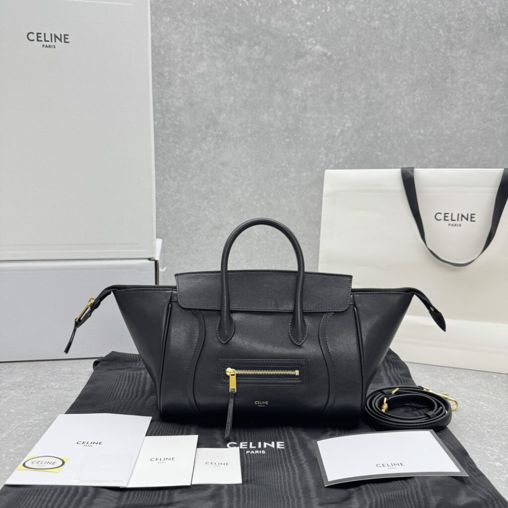 CELINE思琳 笑脸包行李包 37cm 顶级柔滑细腻小羊皮手提包 – Image 5 CELINE思琳 笑脸包行李包 37cm 顶级柔滑细腻小羊皮手提包 – Image 5