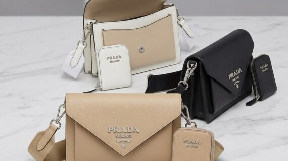 普拉达 Prada Saffiano 皮革三合一信封包 多功能斜挎包 普拉达 Prada Saffiano 皮革三合一信封包 多功能斜挎包