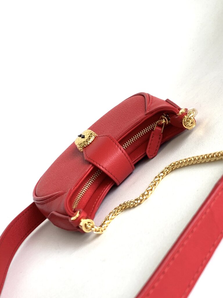 BVLGARI 宝格丽 Serpenti Ellipse 迷你斜挎包 蛇头包 新月包 半月包 小牛皮双色可选 – Image 10 BVLGARI 宝格丽 Serpenti Ellipse 迷你斜挎包 蛇头包 新月包 半月包 小牛皮双色可选 – Image 10