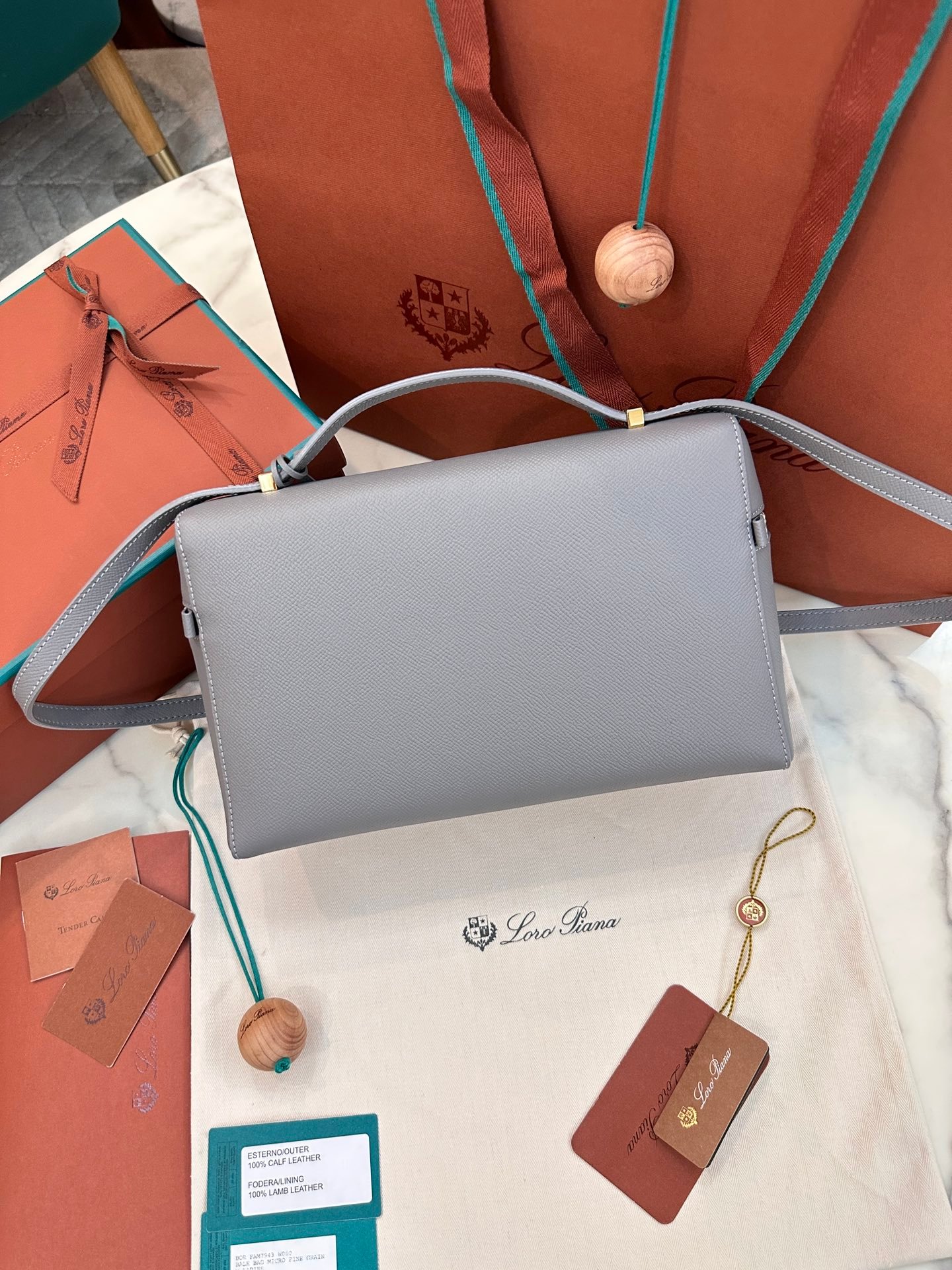 16-77.jpeg Loro Piana 诺悠翩雅 Extra Bag 27优质小牛皮手袋 配钢制五金 手提斜挎包 4色 - 图片 11