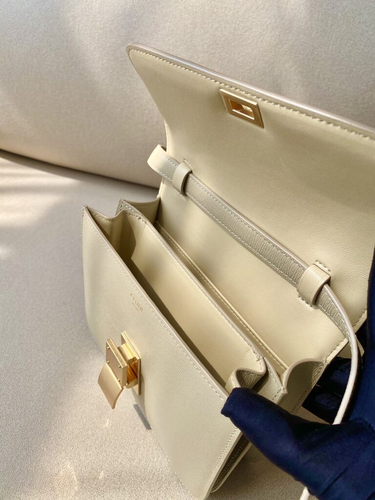 赛琳 Celine 小号豆腐包 18.5cm 抛光和水波纹小牛皮 Box Teen 8款配色斜挎包 – Image 5 赛琳 Celine 小号豆腐包 18.5cm 抛光和水波纹小牛皮 Box Teen 8款配色斜挎包 – Image 5