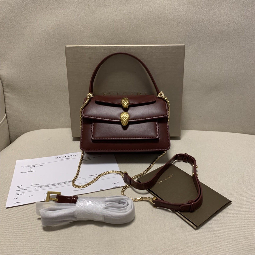 BVLGARI 宝格丽 Alexander Wang联名款 Serpenti Forever双蛇头包 7色多功能三合一单肩斜挎手提包18.5cm – Image 4 BVLGARI 宝格丽 Alexander Wang联名款 Serpenti Forever双蛇头包 7色多功能三合一单肩斜挎手提包18.5cm – Image 4