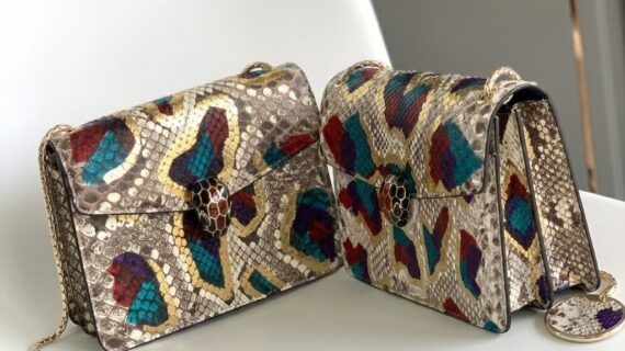BVLGARI 宝格丽 Serpenti Forever 蛇头包 珍贵白玛瑙炫彩Lunar蟒蛇皮斜挎包 链条包 20cm/27cm奢华晚宴包 BVLGARI 宝格丽 Serpenti Forever 蛇头包 珍贵白玛瑙炫彩Lunar蟒蛇皮斜挎包 链条包 20cm/27cm奢华晚宴包