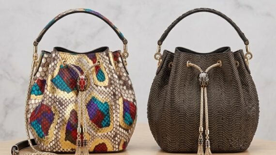 BVLGARI 宝格丽 Serpenti Forever 蟒蛇皮水桶包 奢华满天星与炫彩玛瑙拼色女士斜挎手提包 2尺寸 BVLGARI 宝格丽 Serpenti Forever 蟒蛇皮水桶包 奢华满天星与炫彩玛瑙拼色女士斜挎手提包 2尺寸