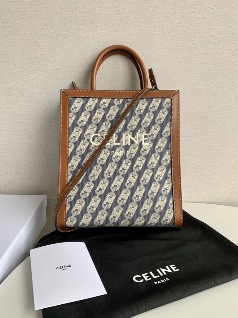 Celine 赛琳 凯旋门提花刺绣琴谱包 Vertical Cabas 小号迷你托特包 – Image 2 Celine 赛琳 凯旋门提花刺绣琴谱包 Vertical Cabas 小号迷你托特包 – Image 2