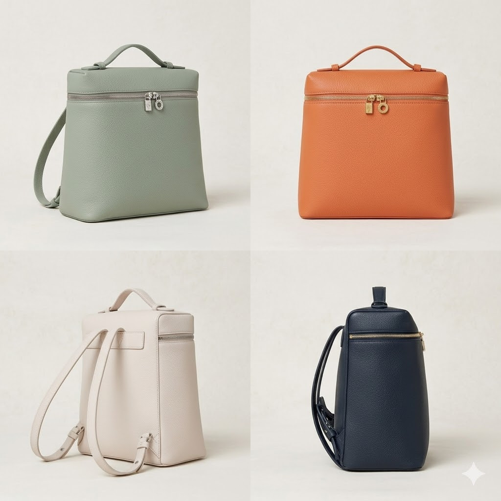 Loro Piana 诺悠翩雅 Extra Pocket L23.5 背包 奢华粒面小牛皮两用手袋 斜挎包配标志性挂饰 – Image 2 Loro Piana 诺悠翩雅 Extra Pocket L23.5 背包 奢华粒面小牛皮两用手袋 斜挎包配标志性挂饰 – Image 2
