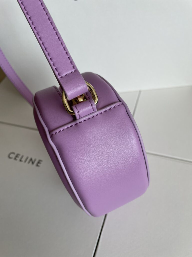赛琳 CELINE 光滑牛皮椭圆形斜挎包16cm 小月饼包 多色可选 TRIOMPHE 标志印花 – Image 16 赛琳 CELINE 光滑牛皮椭圆形斜挎包16cm 小月饼包 多色可选 TRIOMPHE 标志印花 – Image 16