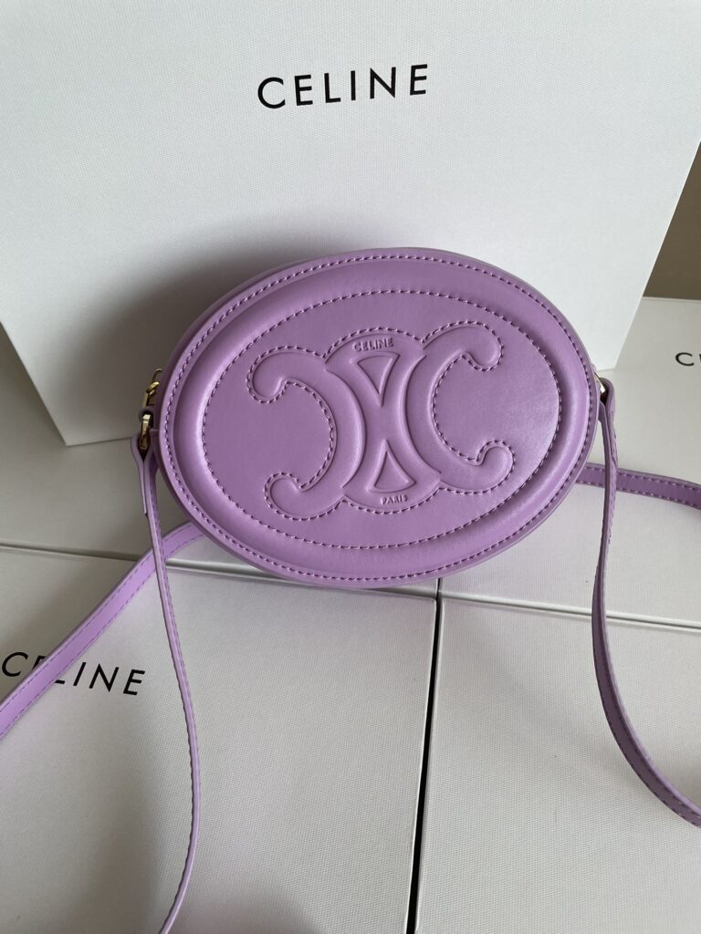 赛琳 CELINE 光滑牛皮椭圆形斜挎包16cm 小月饼包 多色可选 TRIOMPHE 标志印花 – Image 18 赛琳 CELINE 光滑牛皮椭圆形斜挎包16cm 小月饼包 多色可选 TRIOMPHE 标志印花 – Image 18