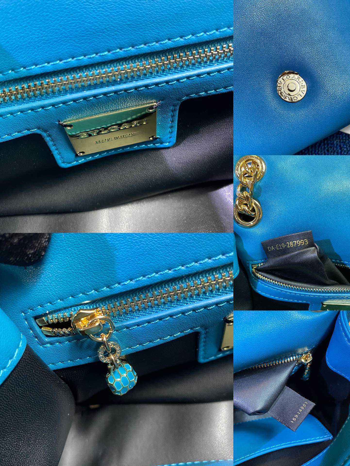 27-44.jpeg BVLGARI 宝格丽 Serpenti Forever 系列人字纹绗缝小牛皮单肩包22.5cm 女士斜挎手提包 配蛇头搭扣 - 图片 13