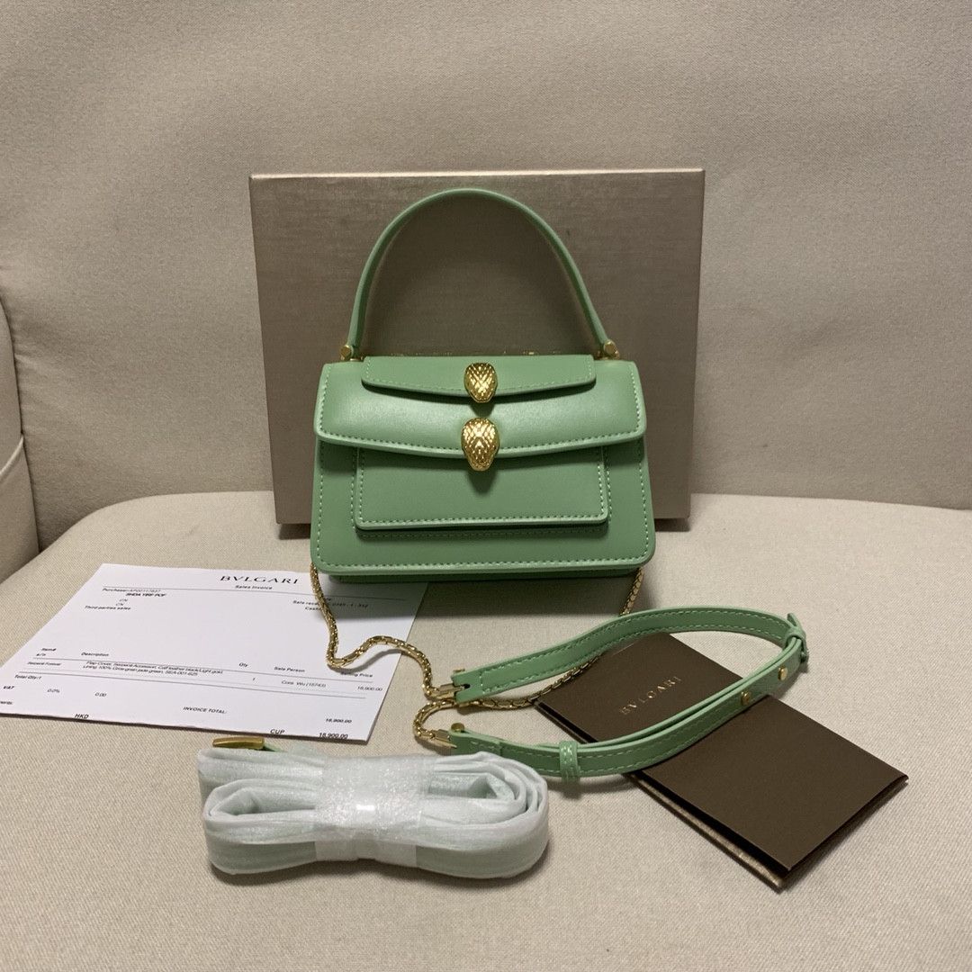 BVLGARI 宝格丽 Alexander Wang联名款 Serpenti Forever双蛇头包 7色多功能三合一单肩斜挎手提包18.5cm – Image 5 BVLGARI 宝格丽 Alexander Wang联名款 Serpenti Forever双蛇头包 7色多功能三合一单肩斜挎手提包18.5cm – Image 5