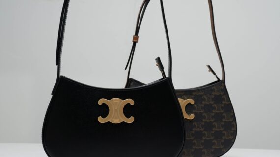CELINE 赛琳新款 TILLY 腋下包 亮泽小牛皮/凯旋门印花 女士精品单肩包 23cm CELINE 赛琳新款 TILLY 腋下包 亮泽小牛皮/凯旋门印花 女士精品单肩包 23cm