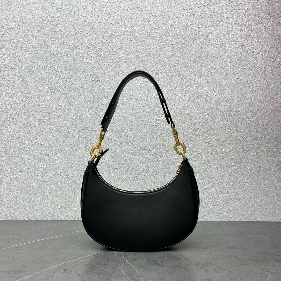 CELINE 赛琳 经典腋下包25cm AVA STRAP 黑色小牛皮新月包 可调节肩带 – Image 3 CELINE 赛琳 经典腋下包25cm AVA STRAP 黑色小牛皮新月包 可调节肩带 – Image 3