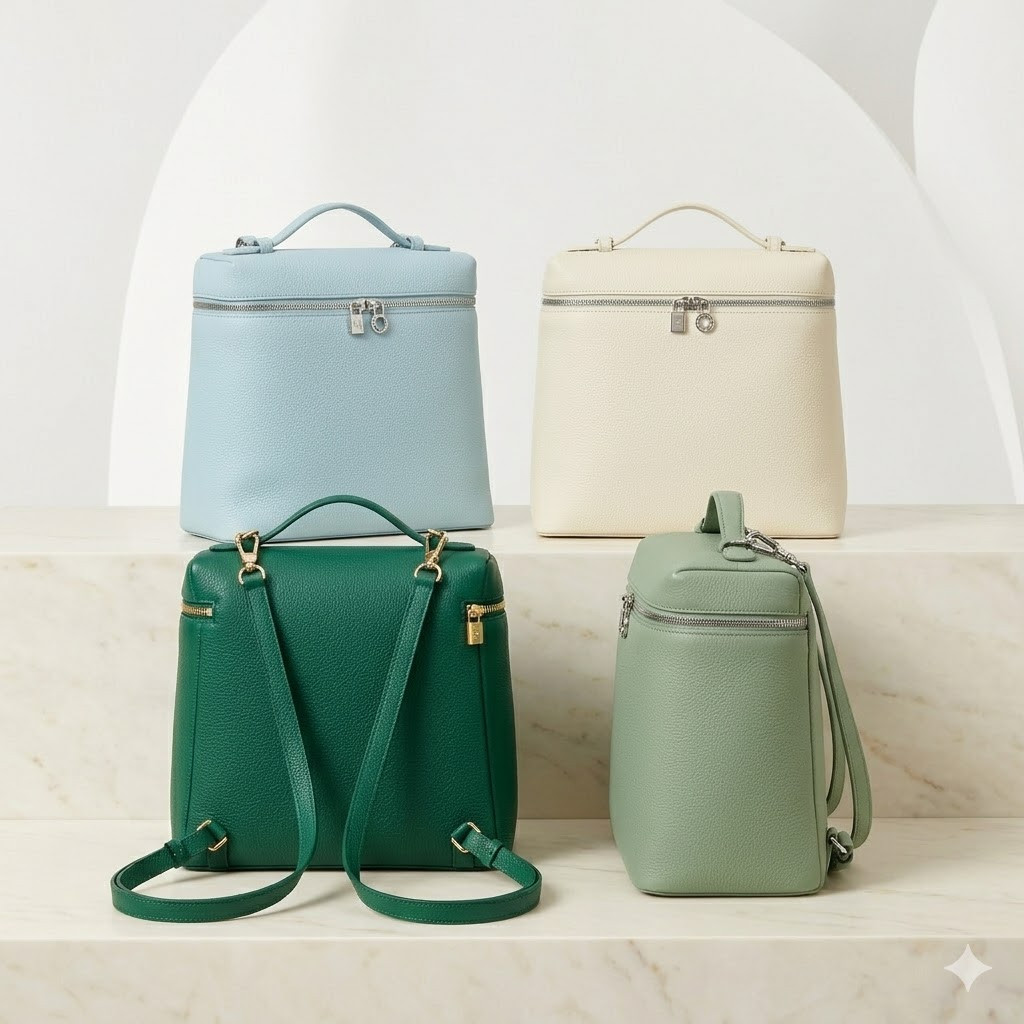 Loro Piana 诺悠翩雅 Extra Pocket L23.5 背包 奢华粒面小牛皮两用手袋 斜挎包配标志性挂饰 – Image 3 Loro Piana 诺悠翩雅 Extra Pocket L23.5 背包 奢华粒面小牛皮两用手袋 斜挎包配标志性挂饰 – Image 3
