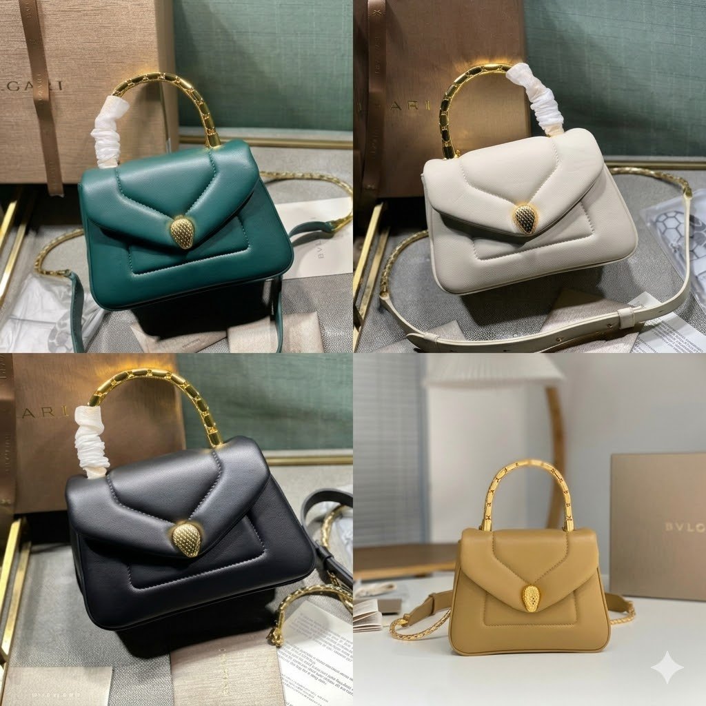 35-1.jpg BVLGARI 宝格丽 Serpenti Reverse 小型绗缝小牛皮手提包20cm 配蛇形金属手柄和斜挎肩带