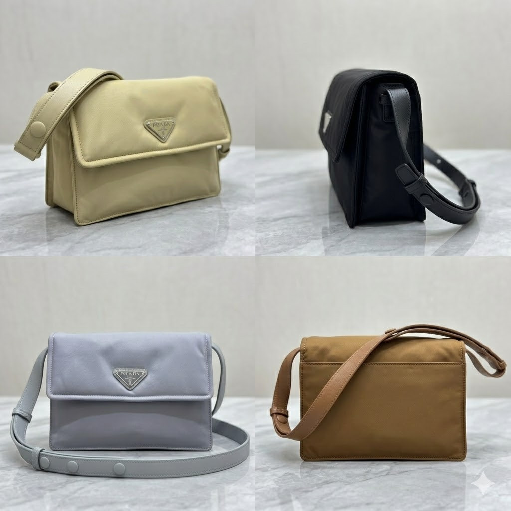 普拉达 Prada 尼龙邮差包 2022春季款 Re-Nylon斜挎包四色齐发