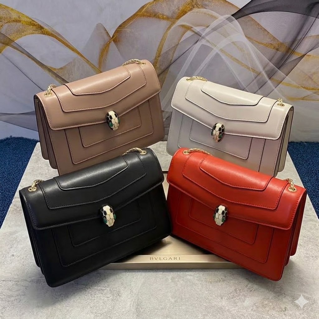 BVLGARI 宝格丽 大号28cm 牛皮单肩斜挎包 4色可选 BVLGARI 宝格丽 大号28cm 牛皮单肩斜挎包 4色可选