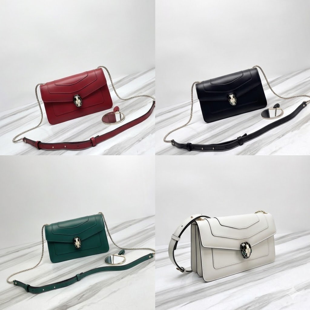 37-31.jpg BVLGARI 宝格丽 Serpenti Forever 小牛皮斜挎包22.5cm 蛇头珐琅扣链条单肩包 4色可选