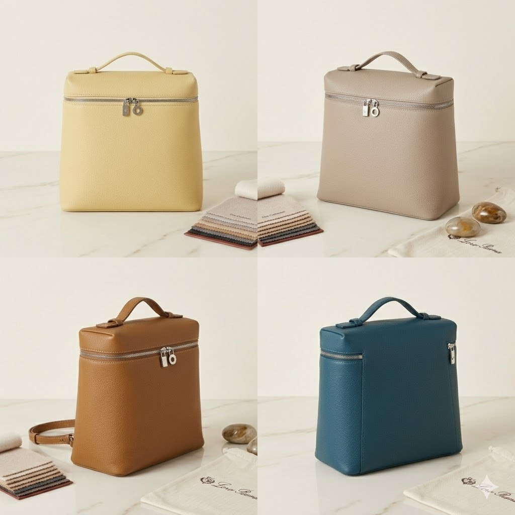 Loro Piana 诺悠翩雅 Extra Pocket L23.5 背包 奢华粒面小牛皮两用手袋 斜挎包配标志性挂饰 – Image 4 Loro Piana 诺悠翩雅 Extra Pocket L23.5 背包 奢华粒面小牛皮两用手袋 斜挎包配标志性挂饰 – Image 4