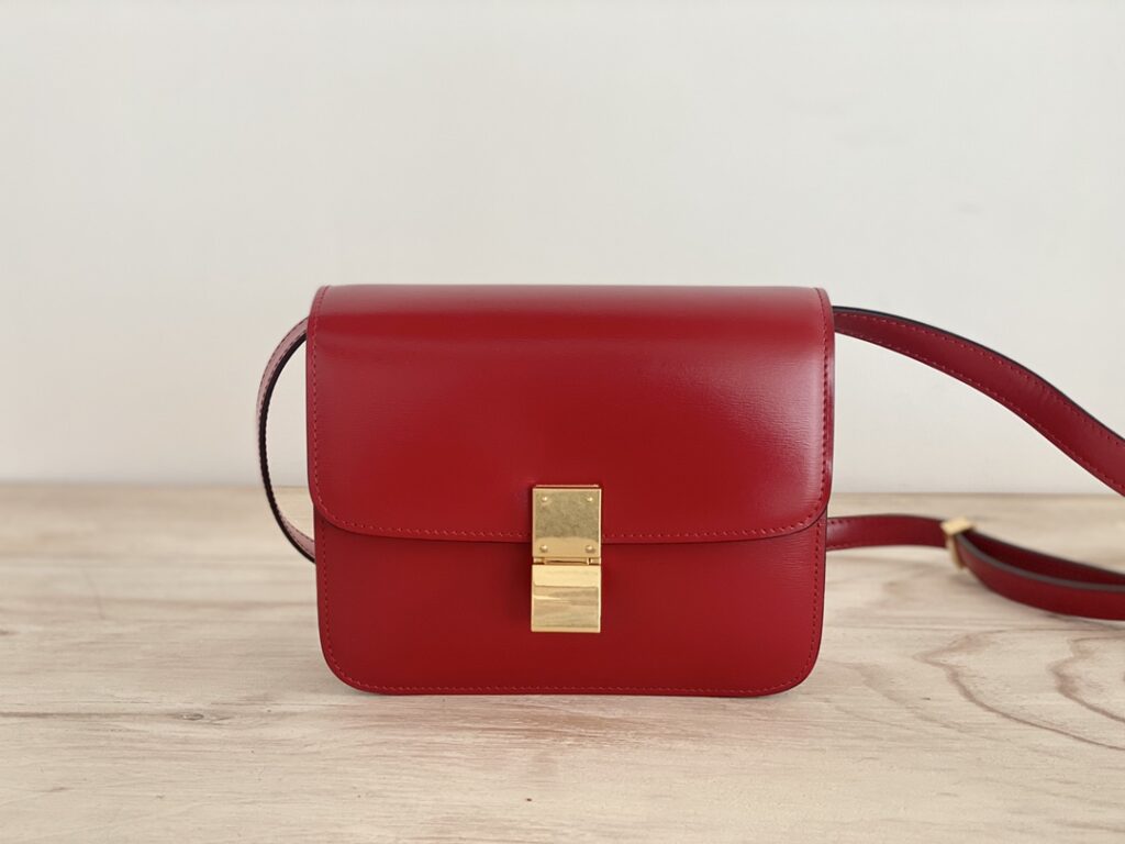 赛琳 Celine 小号豆腐包 18.5cm 抛光和水波纹小牛皮 Box Teen 8款配色斜挎包 – Image 11 赛琳 Celine 小号豆腐包 18.5cm 抛光和水波纹小牛皮 Box Teen 8款配色斜挎包 – Image 11