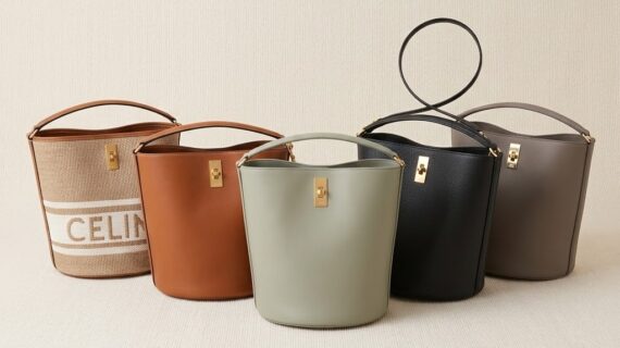 赛琳 CELINE Bucket 16 皮革麻布水桶包23x25cm 五色手提包 赛琳 CELINE Bucket 16 皮革麻布水桶包23x25cm 五色手提包