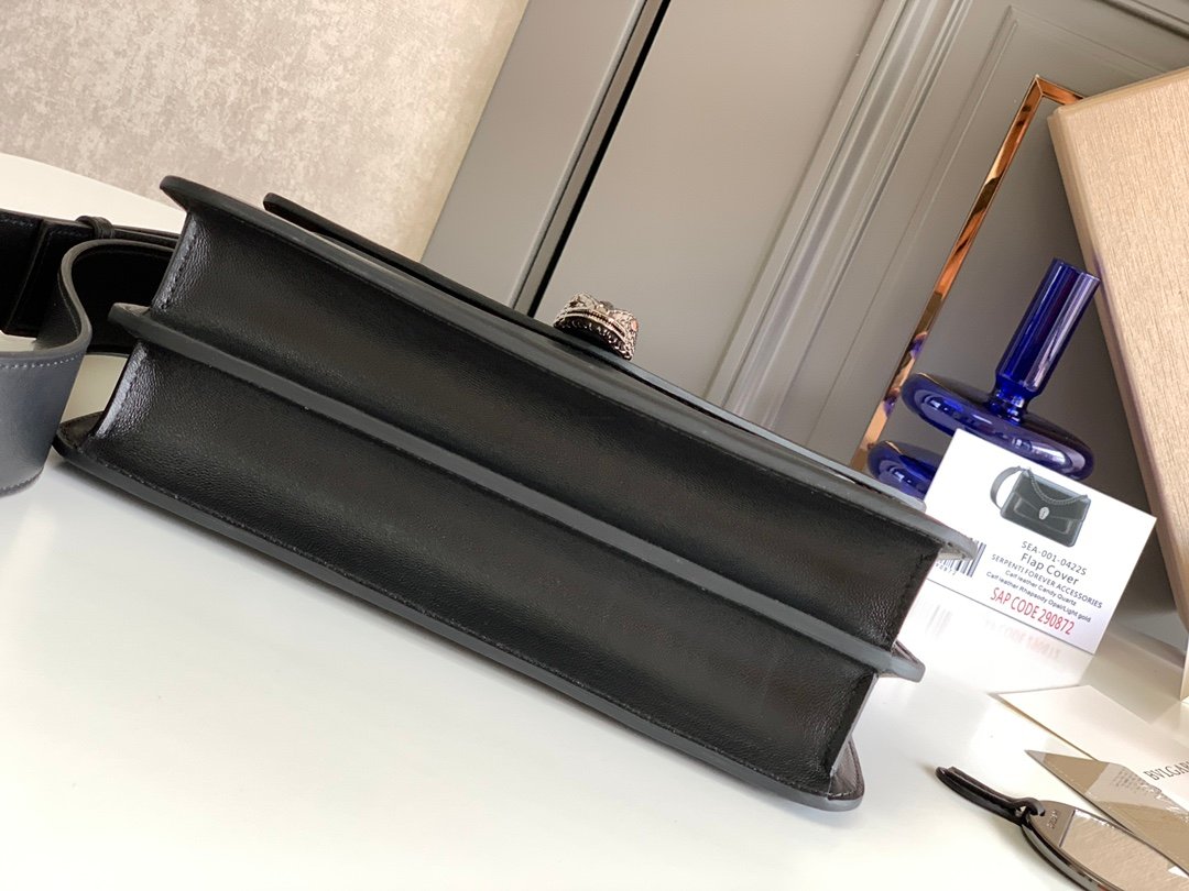 5-152.jpeg Bvlgari 宝格丽 Serpenti Forever粗链系列斜挎包25cm 小牛皮单肩手提包 蛇头搭扣 4色可选 - 图片 6
