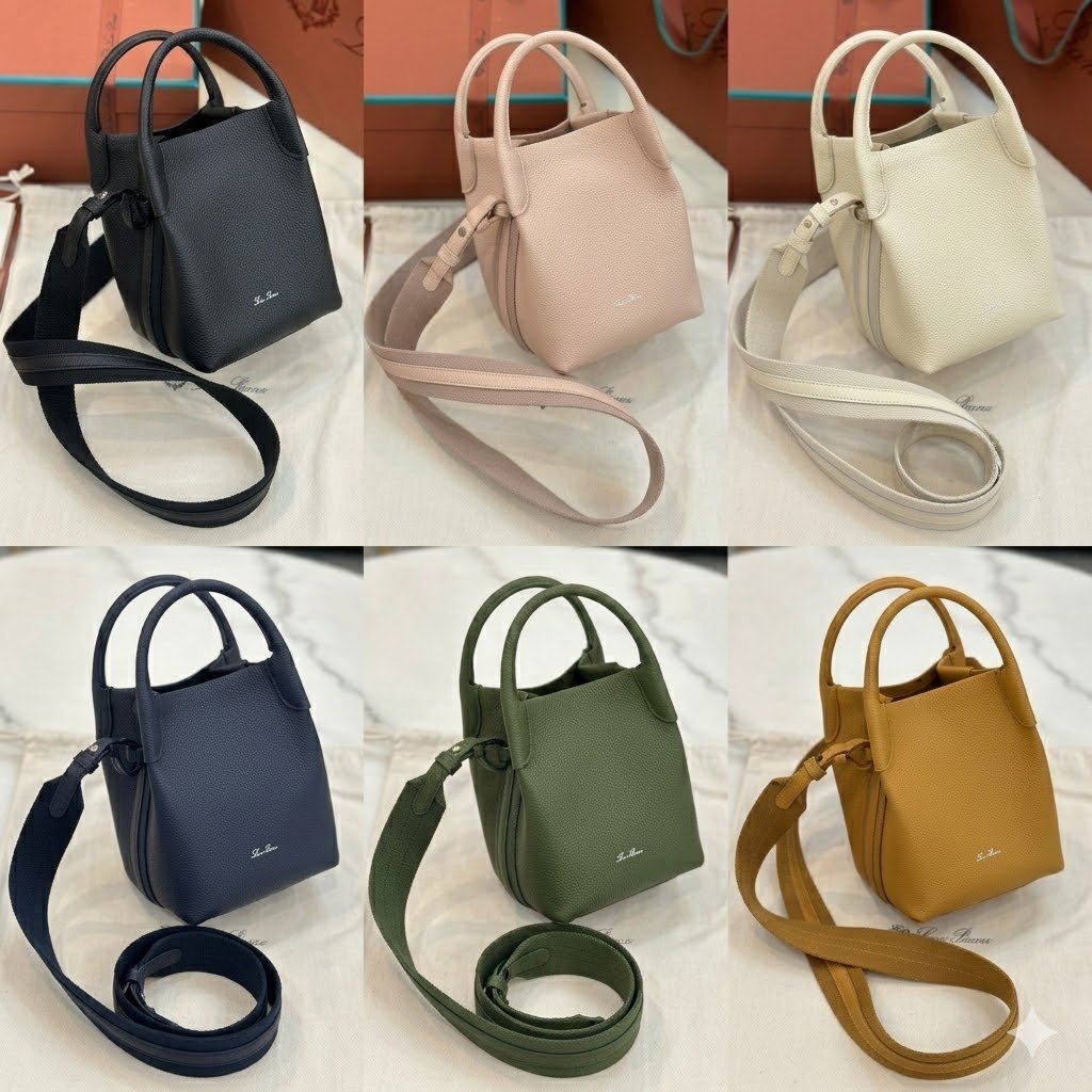 55-13.jpg Loro Piana 诺悠翩雅 Bale 迷你水桶包16x23cm 粒面小牛皮肩背与斜挎手袋