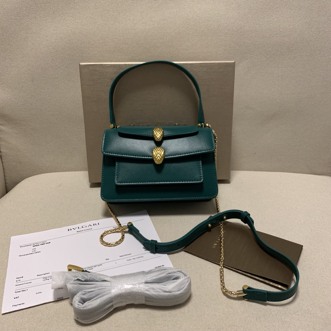BVLGARI 宝格丽 Alexander Wang联名款 Serpenti Forever双蛇头包 7色多功能三合一单肩斜挎手提包18.5cm – Image 8 BVLGARI 宝格丽 Alexander Wang联名款 Serpenti Forever双蛇头包 7色多功能三合一单肩斜挎手提包18.5cm – Image 8