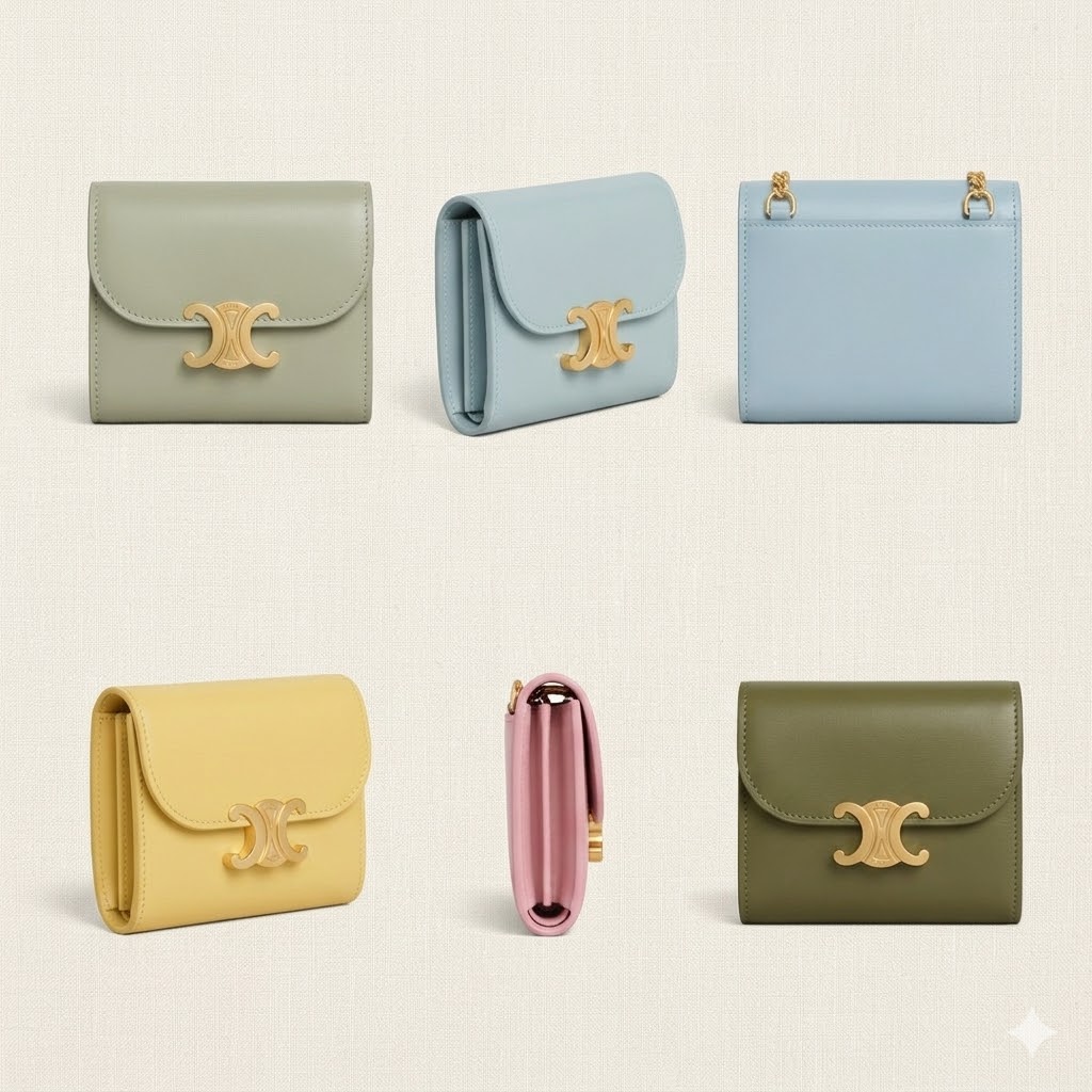 赛琳 CELINE 凯旋门短款钱包9.5cm 6款配色 经典Triomphe系列 赛琳 CELINE 凯旋门短款钱包9.5cm 6款配色 经典Triomphe系列